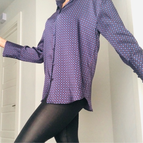 Zara Geometric Print Shirt - Picture 7 of 8